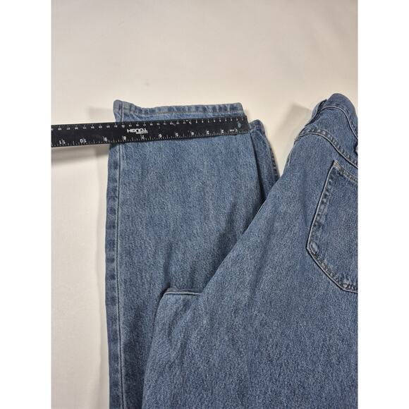 Wrangler Jeans Mens 46x32 Blue Denim Comfort Fit Straight Leg Premium Quality - Picture 4 of 7